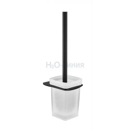 Настенный ёршик для унитаза Grocenberg AC0057 (Черный матовый)