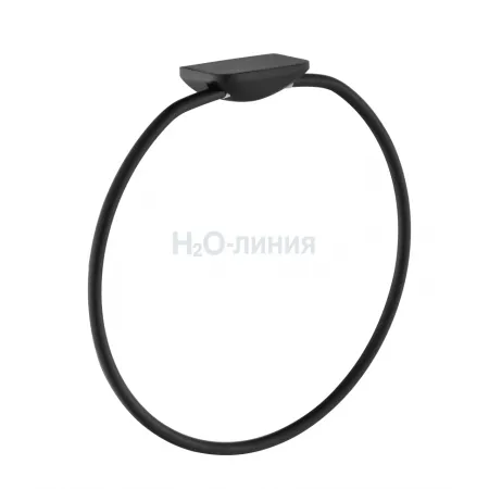 Кольцо для полотенец Grocenberg AC0063 (Черный матовый)