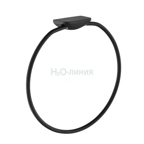 Кольцо для полотенец Grocenberg AC0063 (Черный матовый)