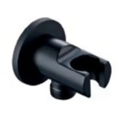 Соединение для душа с держателем Grocenberg GB102 Черный матовый