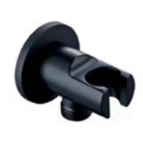 Соединение для душа с держателем Grocenberg GB102 Черный матовый