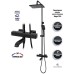 Душевая система с термостатом Grocenberg GB7005 Черный матовый
