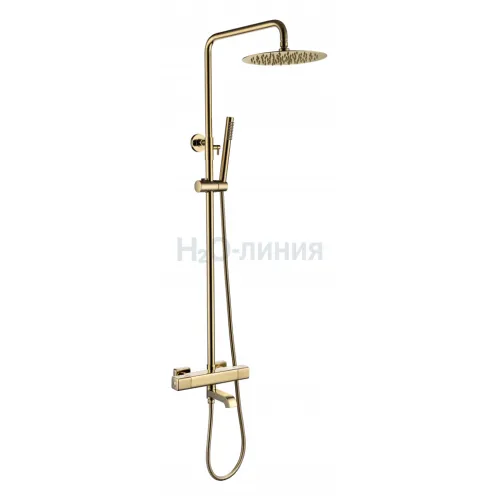 Душевая система с термостатом Grocenberg GB7005 Золото