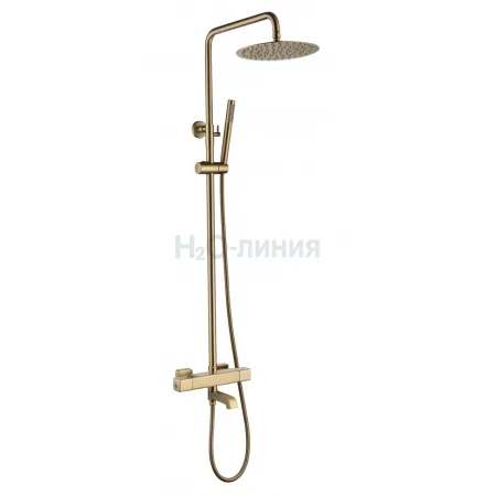 Душевая система с термостатом Grocenberg GB7005MG Матовое золото Душевая система с термостатом Grocenberg GB7005MG Матовое золото