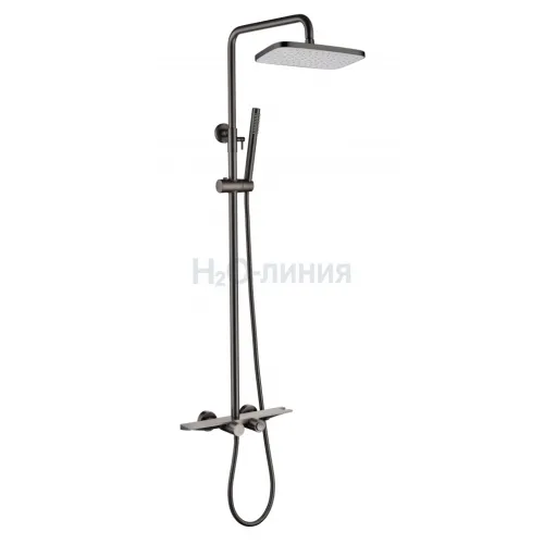 Душевая система с термостатом Grocenberg  GB7038BG Графит