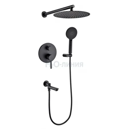 Душевая система Grocenberg GB5001 Черный матовый