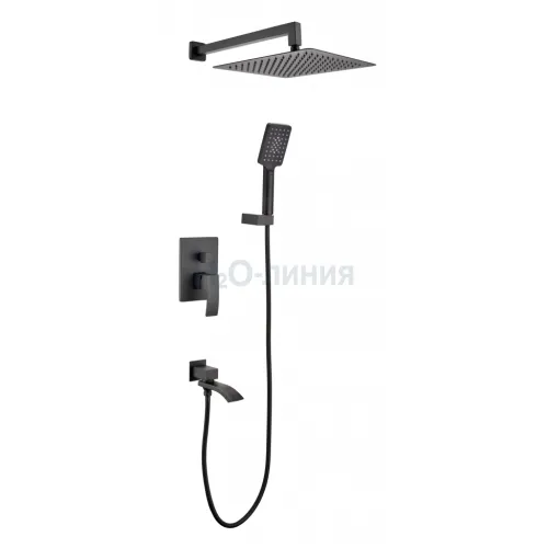 Душевая система Grocenberg GB5007 Черный матовый
