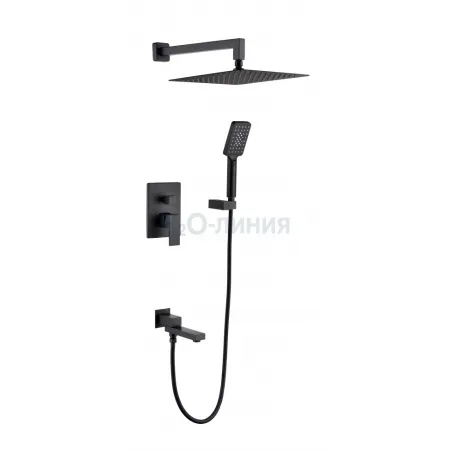 Душевая система Grocenberg GB5008 Черный матовый