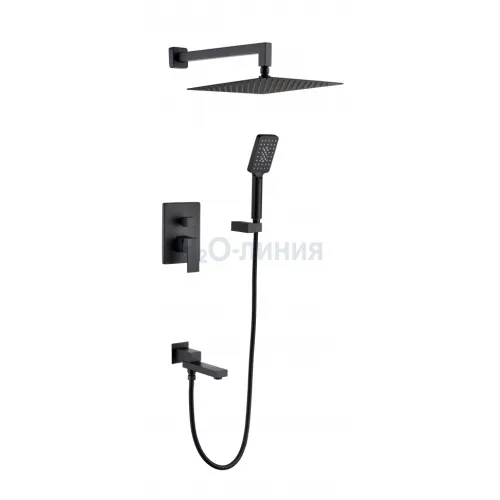 Душевая система Grocenberg GB5008 Черный матовый