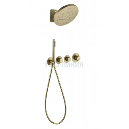 Душевая система скрытого монтажа Grocenberg GB5020MG  с Термостатом Vernet (Франция)