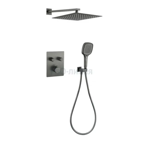 Душевая система скрытого монтажа Grocenberg GB5040BG с Термостатом Vernet (Франция)