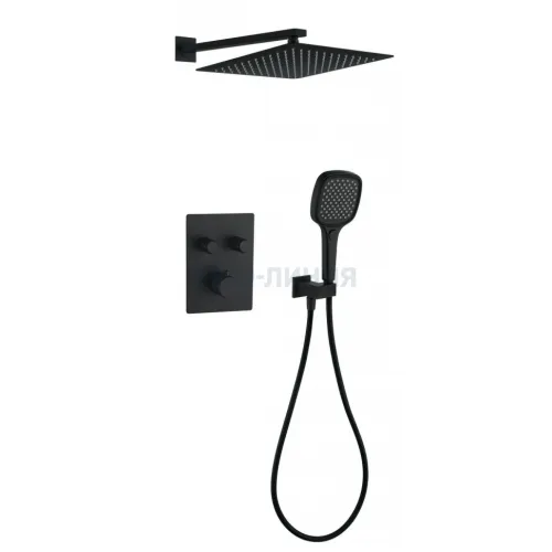 Душевая система скрытого монтажа Grocenberg GB5040BL с Термостатом Vernet (Франция)