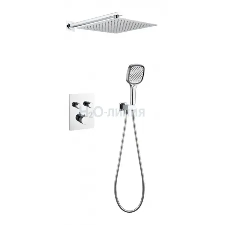 Душевая система скрытого монтажа Grocenberg GB5040CR с Термостатом Vernet (Франция)