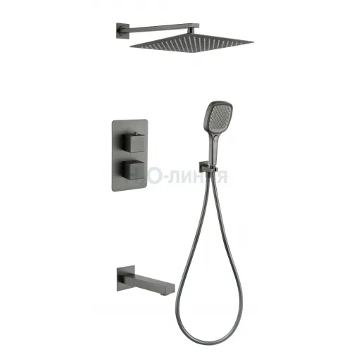 Душевая система скрытого монтажа Grocenberg GB5050BG с Термостатом Vernet (Франция)