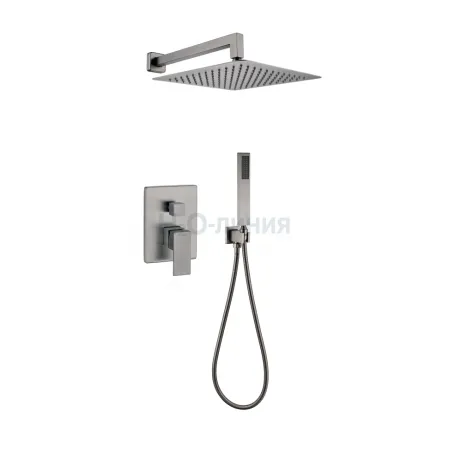 Душевая система скрытого монтажа Grocenberg GB5089BG-3 Графит Душевая система скрытого монтажа Grocenberg GB5089BG-3 Графит