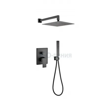 Душевая система скрытого монтажа Grocenberg GB5089BL-3 Чёрный матовый Душевая система скрытого монтажа Grocenberg GB5089BL-3 Чёрный матовый
