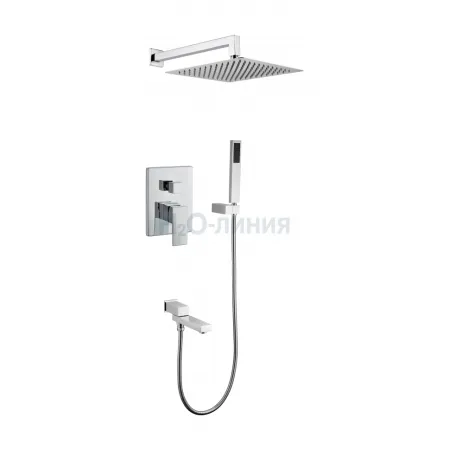 Душевая система скрытого монтажа Grocenberg GB5089CR-1 Хром
