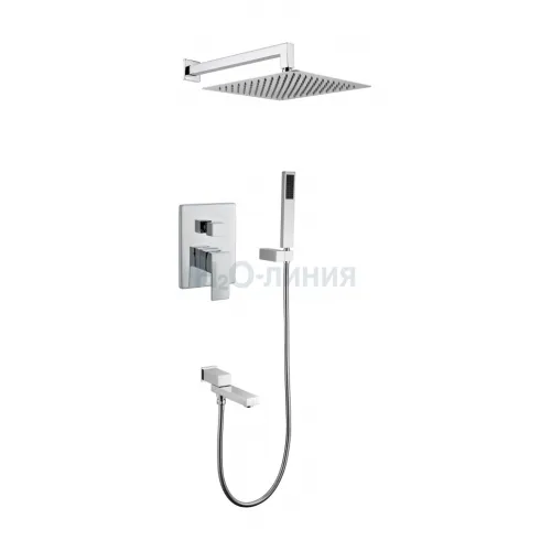 Душевая система скрытого монтажа Grocenberg GB5089CR-1 Хром