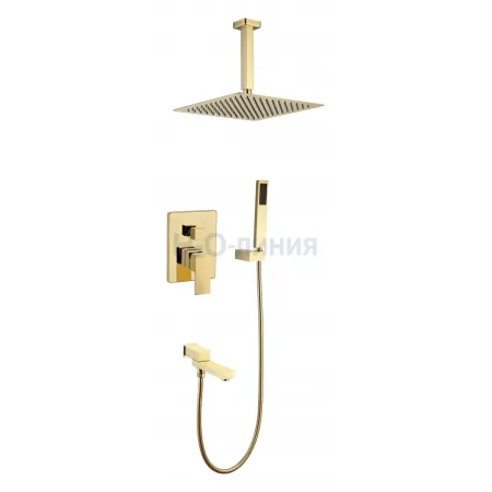 Душевая система скрытого монтажа Grocenberg GB5089GO-2 Золото Душевая система скрытого монтажа Grocenberg GB5089GO-2 Золото