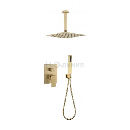 Душевая система скрытого монтажа Grocenberg GB5089MG-4 Матовое золото Душевая система скрытого монтажа Grocenberg GB5089MG-4 Матовое золото