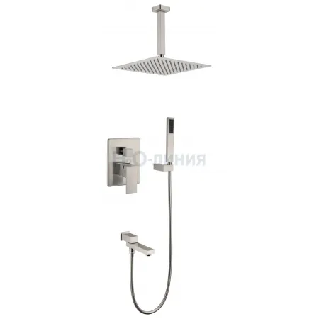 Душевая система скрытого монтажа Grocenberg GB5089NK-2 Никель Душевая система скрытого монтажа Grocenberg GB5089NK-2 Никель