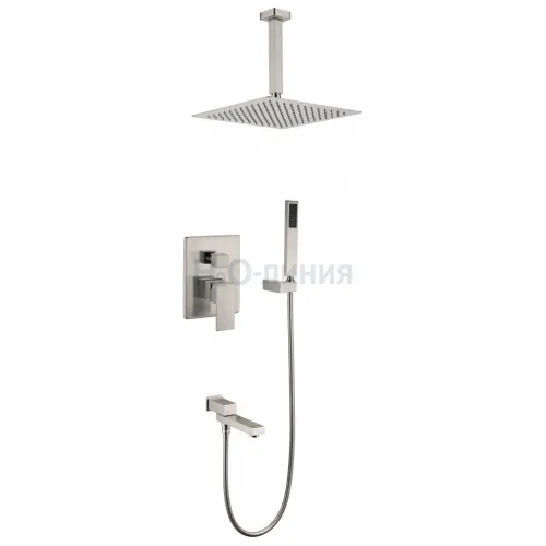 Душевая система скрытого монтажа Grocenberg GB5089NK-2 Никель
