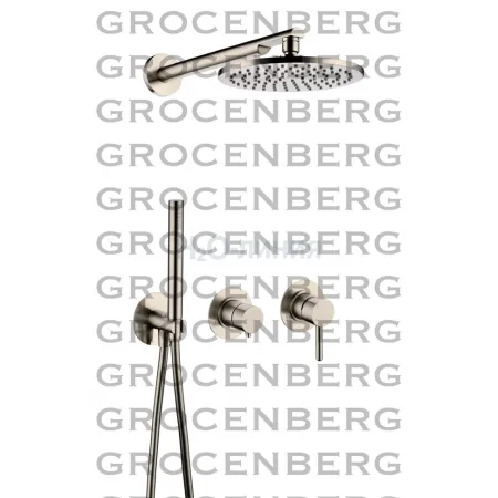 Душевой комплект Grocenberg GB5090NK Никель Душевой комплект Grocenberg GB5090NK Никель