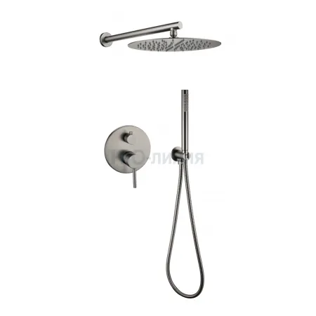 Душевая система скрытого монтажа Grocenberg GB5099BG-3 Графит Душевая система скрытого монтажа Grocenberg GB5099BG-3 Графит