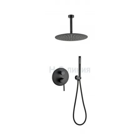 Душевая система скрытого монтажа Grocenberg GB5099BL-4 Чёрный матовый Душевая система скрытого монтажа Grocenberg GB5099BL-4 Чёрный матовый