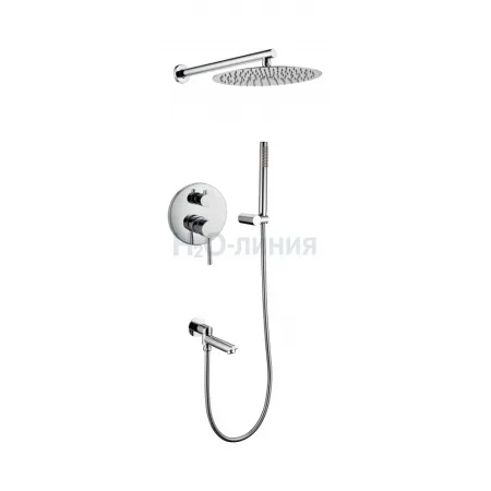 Душевая система скрытого монтажа Grocenberg GB5099CR-1 Хром