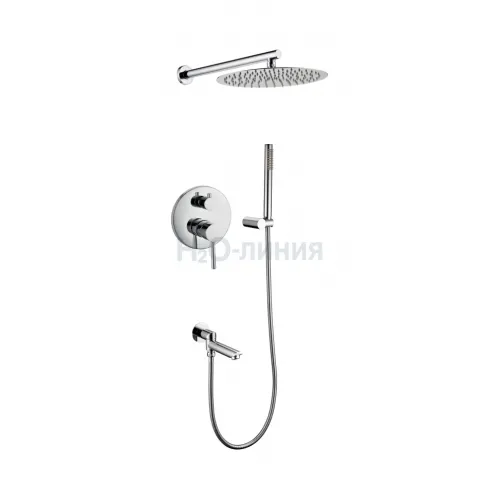 Душевая система скрытого монтажа Grocenberg GB5099CR-1 Хром