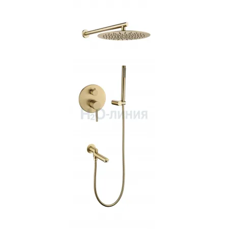Душевая система скрытого монтажа Grocenberg GB5099MG-1 Матовое золото Душевая система скрытого монтажа Grocenberg GB5099MG-1 Матовое золото