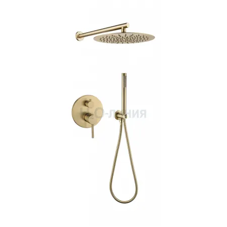 Душевая система скрытого монтажа Grocenberg GB5099MG-3 Матовое золото Душевая система скрытого монтажа Grocenberg GB5099MG-3 Матовое золото