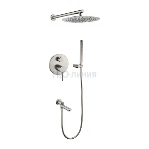 Душевая система скрытого монтажа Grocenberg GB5099NK-1 Никель