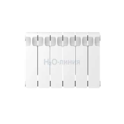 Радиатор биметаллический RIFAR MONOLIT 300 х 6 секций боковое подключение, R-MN-300-06