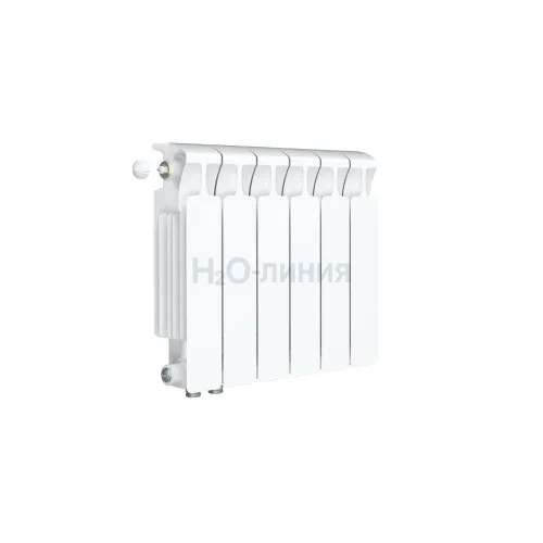 Радиатор биметаллический RIFAR MONOLIT VENTIL 300 х 6 секций нижнее левое подключение, R-MN-300-06-VL