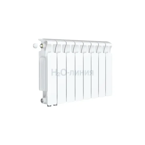 Радиатор биметаллический RIFAR MONOLIT VENTIL 300 х 8 секций нижнее левое подключение, R-MN-300-08-VL