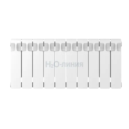 Радиатор биметаллический RIFAR MONOLIT 300 х 10 секций боковое подключение, R-MN-300-10