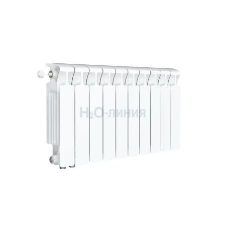 Радиатор биметаллический RIFAR MONOLIT VENTIL 300 х 10 секций нижнее левое подключение, R-MN-300-10-VL