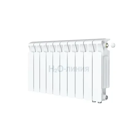 Радиатор биметаллический RIFAR MONOLIT VENTIL 300 х 10 секций нижнее правое подключение, R-MN-300-10-VR
