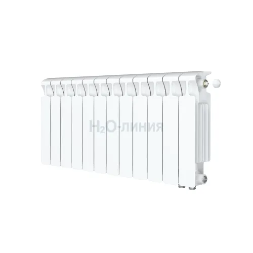 Радиатор биметаллический RIFAR MONOLIT VENTIL 300 х 12 секций нижнее правое подключение, R-MN-300-12-VR