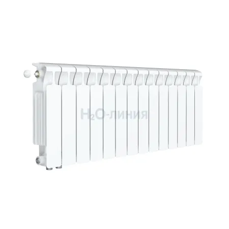 Радиатор биметаллический RIFAR MONOLIT VENTIL 300 х 14 секций нижнее левое подключение, R-MN-300-14-VL