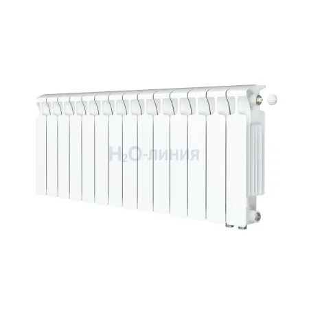 Радиатор биметаллический RIFAR MONOLIT VENTIL 300 х 14 секций нижнее правое подключение, R-MN-300-14-VR