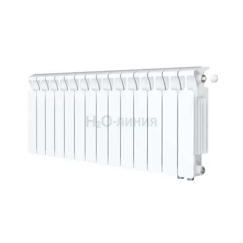 Радиатор биметаллический RIFAR MONOLIT VENTIL 300 х 14 секций нижнее правое подключение, R-MN-300-14-VR
