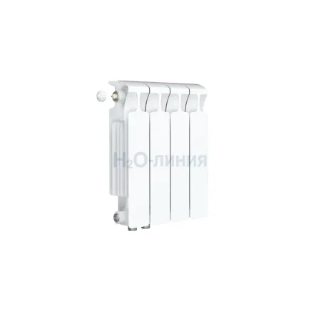 Радиатор биметаллический RIFAR MONOLIT VENTIL 350 х 4 секции нижнее левое подключение, R-MN-350-04-VL