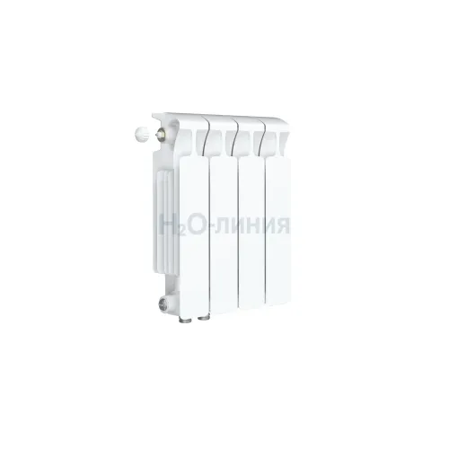 Радиатор биметаллический RIFAR MONOLIT VENTIL 350 х 4 секции нижнее левое подключение, R-MN-350-04-VL