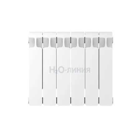 Радиатор биметаллический RIFAR MONOLIT 350 х 6 секций боковое подключение, R-MN-350-06