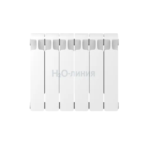 Радиатор биметаллический RIFAR MONOLIT 350 х 6 секций боковое подключение, R-MN-350-06