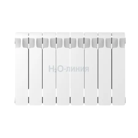 Радиатор биметаллический RIFAR MONOLIT 350 х 8 секций боковое подключение, R-MN-350-08