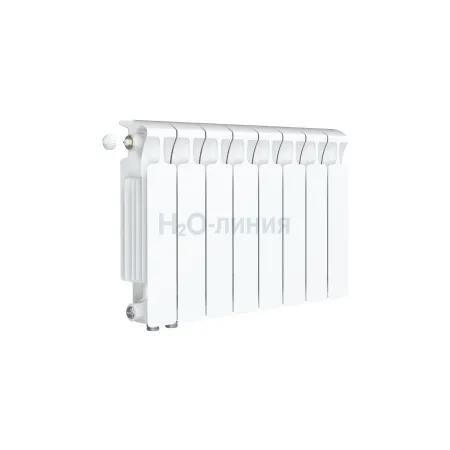 Радиатор биметаллический RIFAR MONOLIT VENTIL 350 х 8 секций нижнее левое подключение, R-MN-350-08-VL